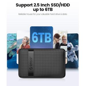 ORICO θήκη για 2.5" SATA HDD/SSD 2577C3-V1, 6Gbps, μαύρη | eLabstore.gr ORICO θήκη για 2.5" SATA HDD/SSD 2577C3-V1, 6Gbps, μαύρη | Συνοδευτικά PC | elabstore.gr