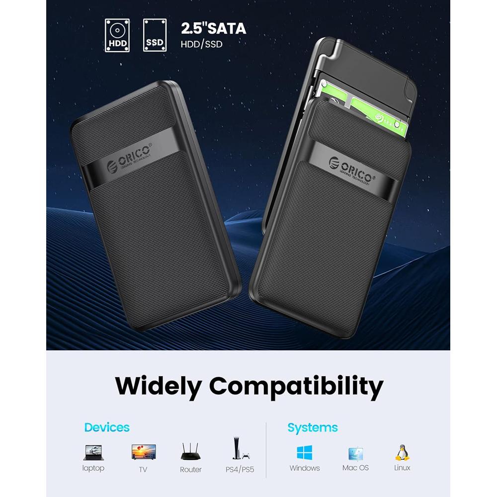 ORICO θήκη για 2.5" SATA HDD/SSD 2577C3-V1, 6Gbps, μαύρη | eLabstore.gr ORICO θήκη για 2.5" SATA HDD/SSD 2577C3-V1, 6Gbps, μαύρη - Image 6