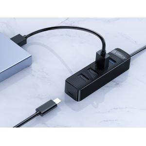ORICO USB hub TWU32-4A, 4x θυρών, USB 3.0, 5Gbps, USB σύνδεση, μαύρο | Συνοδευτικά PC | elabstore.gr
