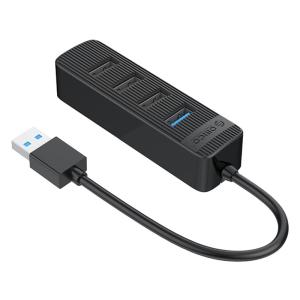 ORICO USB hub TWU32-4A, 4x θυρών, USB 3.0, 5Gbps, USB σύνδεση, μαύρο | Συνοδευτικά PC | elabstore.gr