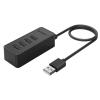 ORICO USB hub W5P-U2, 4x θυρών, USB 2.0, 480Mbps, USB σύνδεση, 1m καλώδιο, μαύρο | Συνοδευτικά PC | elabstore.gr