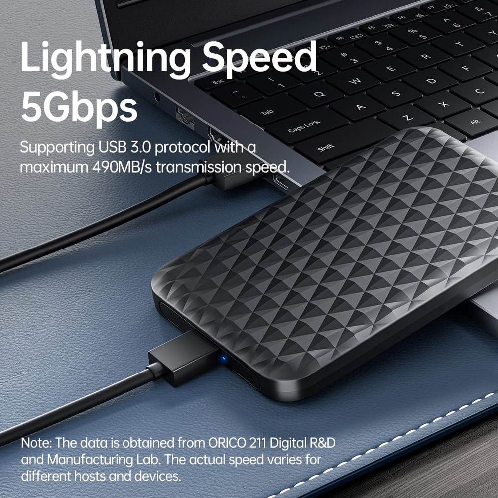 ORICO θήκη για 2.5" SATA HDD/SSD 2520U3-V1, 5Gbps, μαύρη | eLabstore.gr ORICO θήκη για 2.5" SATA HDD/SSD 2520U3-V1, 5Gbps, μαύρη | Συνοδευτικά PC | elabstore.gr