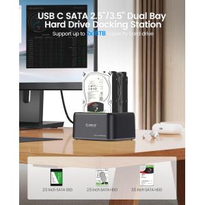 ORICO docking station για 2.5" ή 3.5" SATA HDD/SSD 6829C3-V1, 2 θέσεων, 5Gbps, μαύρο | eLabstore.gr ORICO docking station για 2.5" ή 3.5" SATA HDD/SSD 6829C3-V1, 2 θέσεων, 5Gbps, μαύρο | Συνοδευτικά PC | elabstore.gr