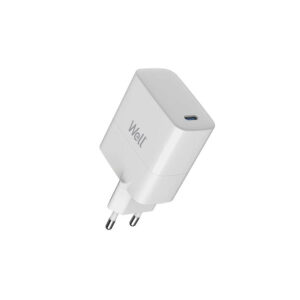 Universal USB-C FastTravel Wall Charger 65W Λευκό Well PSUP-USB-WPD6501WE-WL | Περιφερειακά | elabstore.gr
