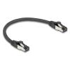 DELOCK καλώδιο δικτύου 80566, CAT 8.1 S/FTP, copper, 2000MHz, 0.25m, μαύρο | Καλώδια - Αντάπτορες | elabstore.gr