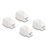 DELOCK Keystone module 86051, RJ45 σε LSA, Cat.6A UTP, λευκό, 4τμχ | Εξοπλισμός IT | elabstore.gr