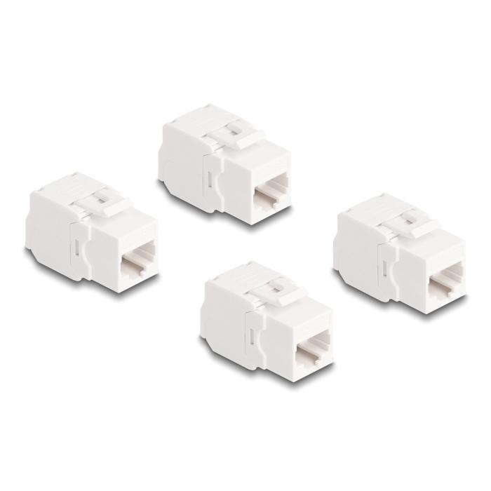 DELOCK Keystone module 86051, RJ45 σε LSA, Cat.6A UTP, λευκό, 4τμχ | eLabstore.gr DELOCK Keystone module 86051, RJ45 σε LSA, Cat.6A UTP, λευκό, 4τμχ | Εξοπλισμός IT | elabstore.gr