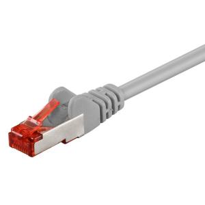 GOOBAY καλώδιο δικτύου 93212, CAT 6 S/FTP, copper, 250MHz, 0.25m, γκρι | Καλώδια - Αντάπτορες | elabstore.gr