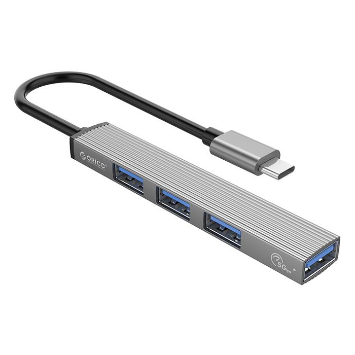 ORICO USB hub AH-13, 4x θυρών, USB 3.0, 5Gbps, USB-C σύνδεση, γκρι | eLabstore.gr ORICO USB hub AH-13, 4x θυρών, USB 3.0, 5Gbps, USB-C σύνδεση, γκρι | Συνοδευτικά PC | elabstore.gr