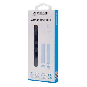ORICO USB hub AHC2-4A, 4x θυρών, USB 3.0, 5Gbps, USB-C σύνδεση, γκρι | Συνοδευτικά PC | elabstore.gr