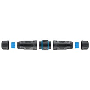 POWERTECH αδιάβροχος σύνδεσμος RJ45 CAB-N427, CAT 6, IP68, μαύρος | Καλώδια - Αντάπτορες | elabstore.gr