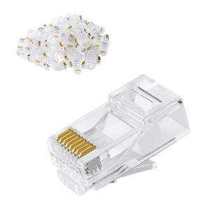 POWERTECH βύσμα RJ45 CAB-N446, Cat 6/6a UTP, διάφανο, 50τμχ | Καλώδια - Αντάπτορες | elabstore.gr