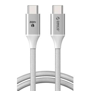 ORICO καλώδιο USB-C CDX-100CC, 100W, 480Mbps, 1m, λευκό | Καλώδια - Αντάπτορες | elabstore.gr