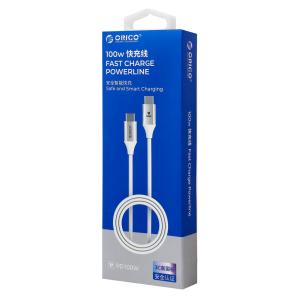 ORICO καλώδιο USB-C CDX-100CC, 100W, 480Mbps, 1m, λευκό | Καλώδια - Αντάπτορες | elabstore.gr