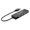 ORICO USB hub FL01, 4x θυρών, USB 2.0, 480Mbps, USB σύνδεση, μαύρο | Συνοδευτικά PC | elabstore.gr