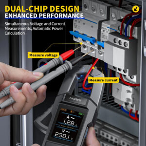 FNIRSI ψηφιακή αμπεροτσιμπίδα/πολύμετρο DMC-100, 600A AC/DC, NCV, True RMS, επαναφορτιζόμενη | Εργαλεία | elabstore.gr