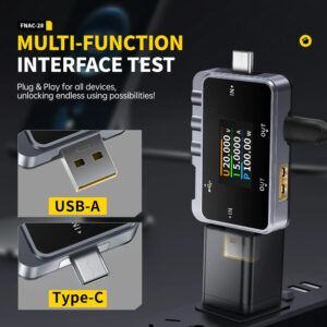 FNIRSI USB tester φόρτισης FNAC-28, USB & USB-C | Εργαλεία | elabstore.gr