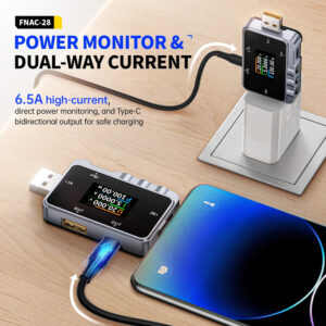 FNIRSI USB tester φόρτισης FNAC-28, USB & USB-C | Εργαλεία | elabstore.gr