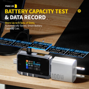 FNIRSI USB tester φόρτισης FNAC-28, USB & USB-C | Εργαλεία | elabstore.gr