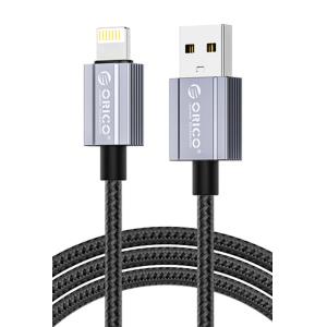 ORICO καλώδιο Lightning σε USB GQA12, 2.4A, 480Mbps, 1m, μαύρο | Καλώδια - Αντάπτορες | elabstore.gr
