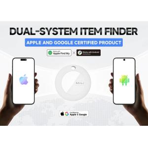 MILI κουδούνι ποδηλάτου με smart tag MiTag Duo, iOS & Android, Bluetooth tracker, μαύρο/λευκό | Αξεσουάρ κινητών | elabstore.gr