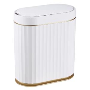 HOME USE κάδος απορριμμάτων HUH-0226, αυτόματο άνοιγμα, 7lt, λευκός | Οικιακός εξοπλισμός | elabstore.gr