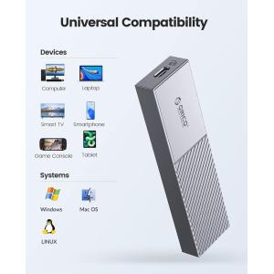 ORICO θήκη για M.2 NVME SSD M206C3-G2, 10Gbps, γκρι | eLabstore.gr ORICO θήκη για M.2 NVME SSD M206C3-G2, 10Gbps, γκρι | Συνοδευτικά PC | elabstore.gr