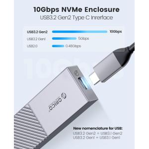 ORICO θήκη για M.2 NVME SSD M206C3-G2, 10Gbps, γκρι | eLabstore.gr ORICO θήκη για M.2 NVME SSD M206C3-G2, 10Gbps, γκρι | Συνοδευτικά PC | elabstore.gr