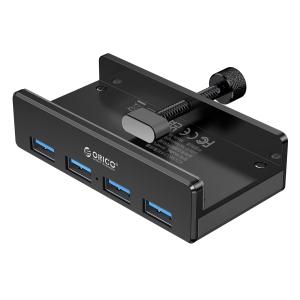 ORICO USB hub MH4PU-P με σφιγκτήρα, 4x θυρών, 5Gbps, USB σύνδεση, μαύρο | Συνοδευτικά PC | elabstore.gr