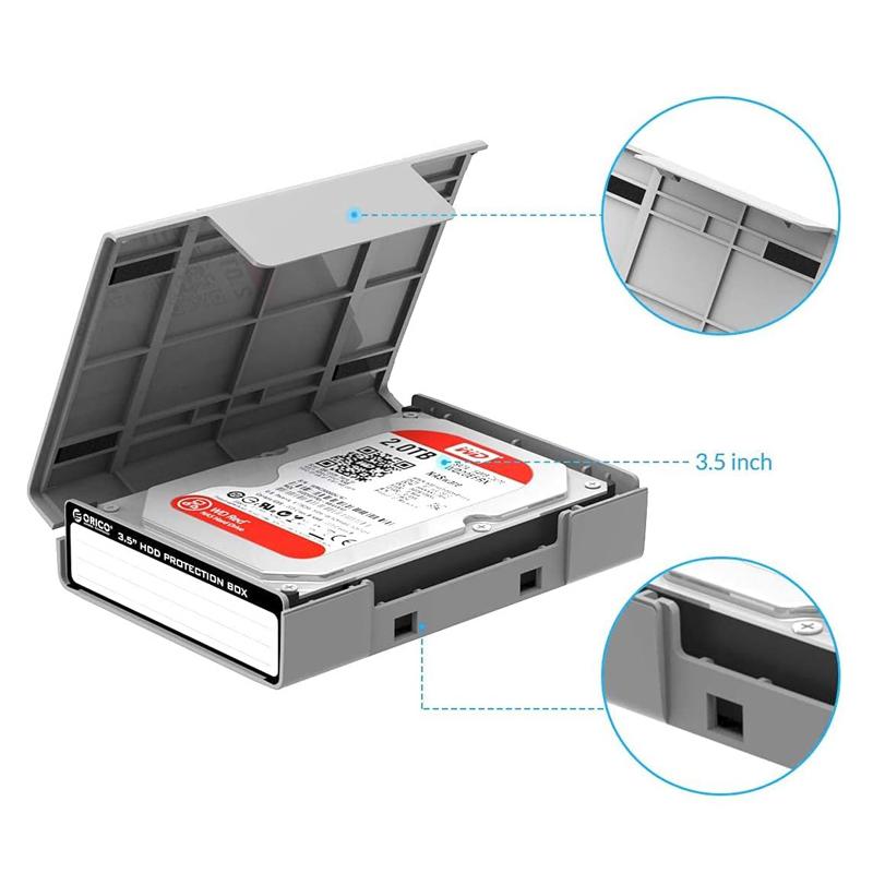ORICO θήκη προστασίας για 3.5" HDD PHP35-V1, γκρι | eLabstore.gr ORICO θήκη προστασίας για 3.5" HDD PHP35-V1, γκρι | Συνοδευτικά PC | elabstore.gr