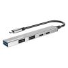 POWERTECH USB hub PT-1414, 5x θυρών, USB 3.2, 5Gbps, 100W, USB-C σύνδεση, γκρι | Συνοδευτικά PC | elabstore.gr