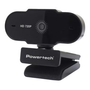 POWERTECH web camera PT-1426, 0.9MP, 720p HD, fixed εστίαση, 1.5m, μαύρη | Συνοδευτικά PC | elabstore.gr