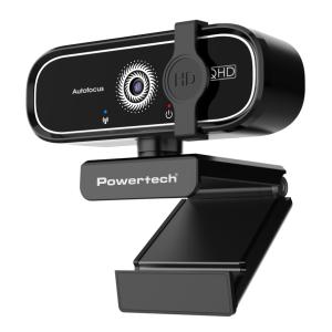 POWERTECH web camera PT-1427, 5MP, 2K QHD, αυτόματη εστίαση, 1.5m, μαύρη | Συνοδευτικά PC | elabstore.gr