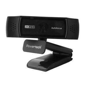 POWERTECH web camera PT-1428, 5MP, 2K QHD, αυτόματη εστίαση, 1.5m, μαύρη | Συνοδευτικά PC | elabstore.gr