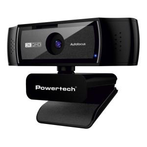 POWERTECH web camera PT-1428, 5MP, 2K QHD, αυτόματη εστίαση, 1.5m, μαύρη | Συνοδευτικά PC | elabstore.gr