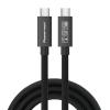 POWERTECH καλώδιο USB-C PTR-0165, USB4, 240W, 40Gbps, 8K/60Hz, 1m, μαύρο | eLabstore.gr POWERTECH καλώδιο USB-C PTR-0165, USB4, 240W, 40Gbps, 8K/60Hz, 1m, μαύρο | Καλώδια - Αντάπτορες | elabstore.gr