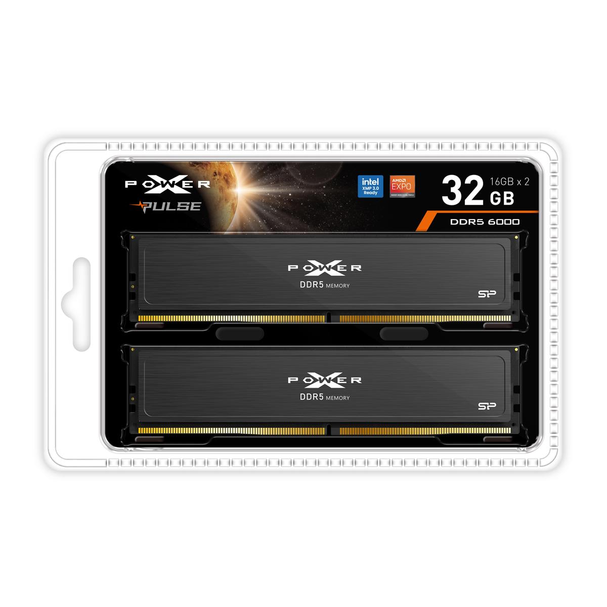 SILICON POWER μνήμη DDR5 UDIMM XPOWER Pulse με 2x 16GB modules, 6000MHz, CL36 | eLabstore.gr SILICON POWER μνήμη DDR5 UDIMM XPOWER Pulse με 2x 16GB modules, 6000MHz, CL36 | PC & Αναβάθμιση | elabstore.gr