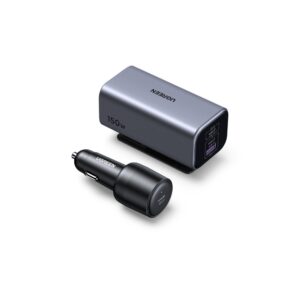 Φορτιστής Αυτοκινήτου GaN PD 150W UGREEN EC706 35571 2 Θέσεων Γκρί | Φόρτιση | elabstore.gr