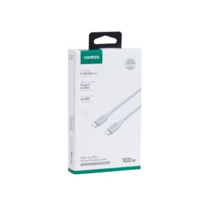 Καλώδιο Φόρτισης UGREEN L502 65255 USB-C σε USB-C PD 100W 1m Γκρι | Καλώδια | elabstore.gr