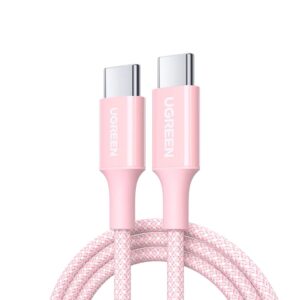 Καλώδιο Φόρτισης UGREEN L502 65251 USB-C σε USB-C PD 100W 1m Ροζ | Καλώδια | elabstore.gr