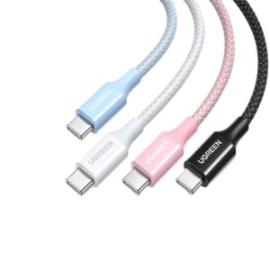 Καλώδιο Φόρτισης UGREEN L502 65252 USB-C σε USB-C PD 100W 2m Ροζ | Καλώδια | elabstore.gr