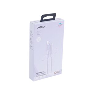 Καλώδιο Φόρτισης UGREEN L509 65092 USB-C σε USB-C PD 100W 1m Μώβ | Καλώδια | elabstore.gr