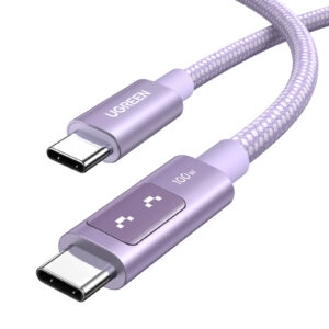 Καλώδιο Φόρτισης UGREEN L509 65216 USB-C σε USB-C PD 100W 2m Μώβ | Καλώδια | elabstore.gr