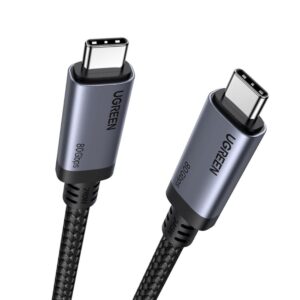 Καλώδιο Φόρτισης UGREEN L706 65383 USB-C σε USB-C PD 240W 1m Μαύρο | Καλώδια | elabstore.gr