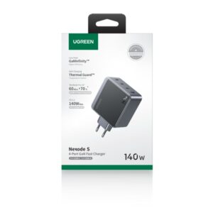 Φορτιστής Σπιτιού GaN PD 140W UGREEN X570 45575 4 Θέσεων Γκρί | Φόρτιση | elabstore.gr