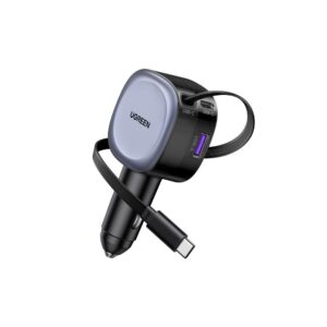 Φορτιστής Αυτοκινήτου 75W UGREEN EC601 55653 2 Θέσεων, με καλώδιο USB-C 60W Γκρί | Φόρτιση | elabstore.gr