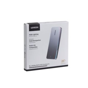Θήκη M2 NVMe/M2 SATA SSD UGREEN CM777 25665 | Αποθήκευση | elabstore.gr