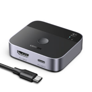 HDMI/USB-C Switch 2 θέσεων 4K/60Hz UGREEN AW503 55452 | Επέκτασης Εικόνας | elabstore.gr