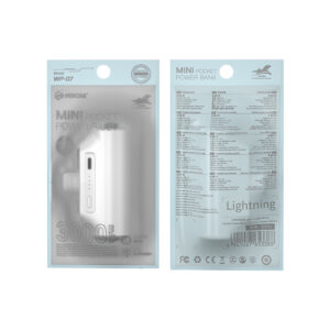 Power Bank 3000mAh 10W WK WP-07 Lightning 1 Θέσης Λευκό | Φόρτιση | elabstore.gr