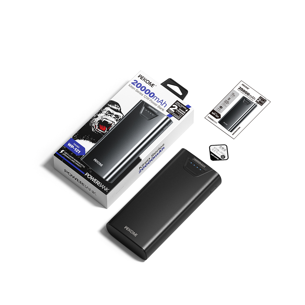 Power Bank 20000mAh 12W WK WP-121 2 Θέσεων Λευκό | eLabstore.gr Power Bank 20000mAh 12W WK WP-121 2 Θέσεων Λευκό | Φόρτιση | elabstore.gr